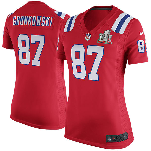 Rob Gronkowski New England Patriots Nike Women's Super Bowl LI Bound Game Jersey - Red